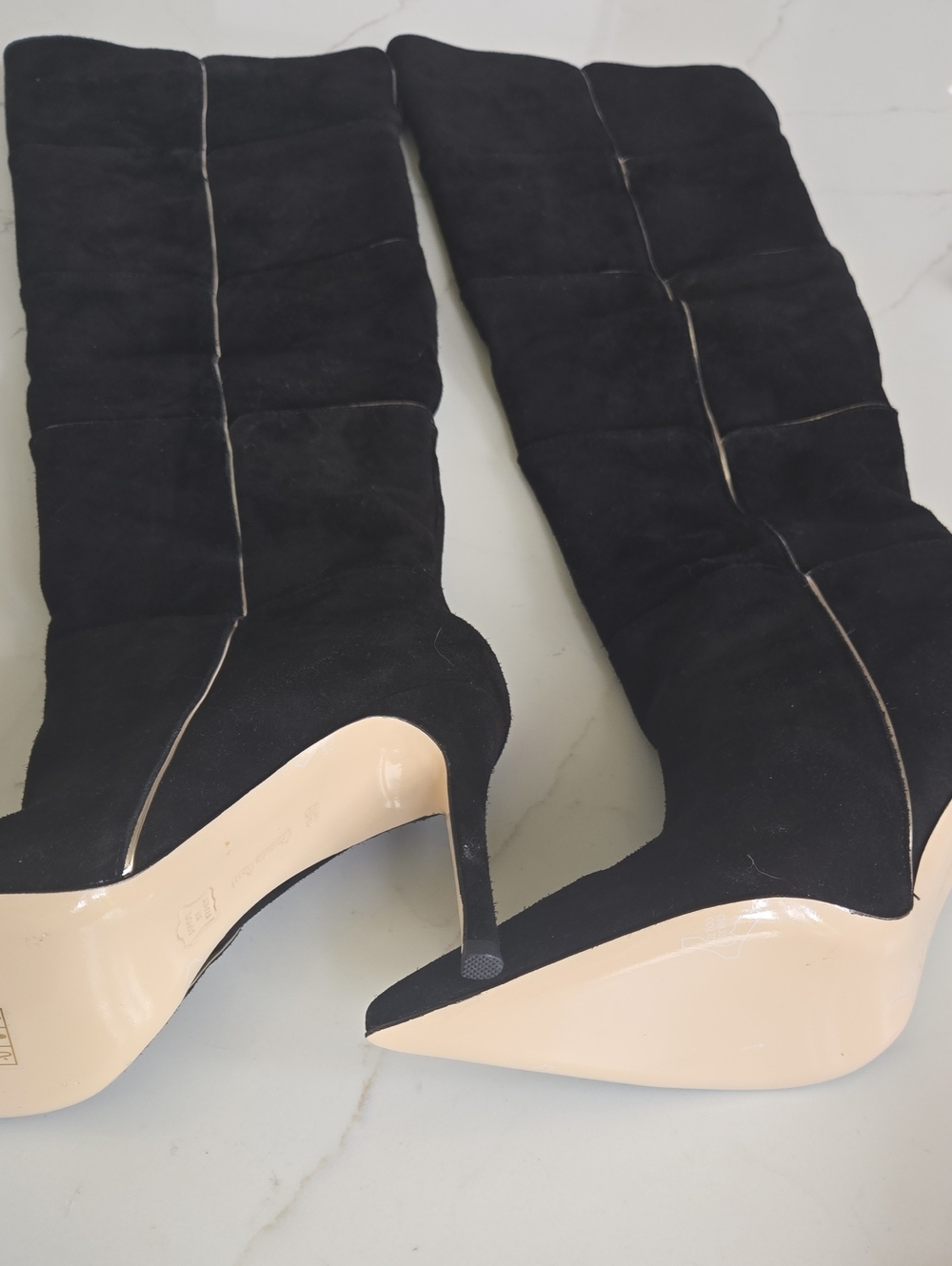 Gianvito Rossi Black Suede Thigh High Suede Boots